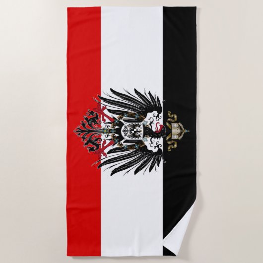 Duitse Empire Flag Strandlaken (Voorkant)