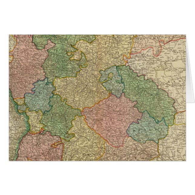 Duitse Empire Map (Voorkant Horizontaal)