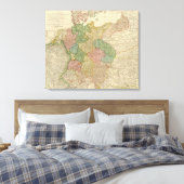 Duitse Empire Map Canvas Afdruk (Insitu (Slaapkamer))