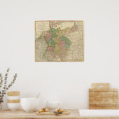 Duitse Empire Map Poster (Keuken)