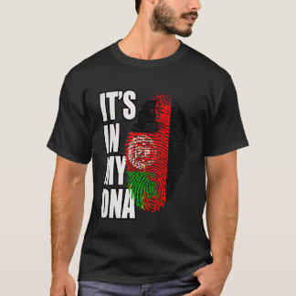Duitse en Afghanistan DNA-erfgoedvlag T-shirt