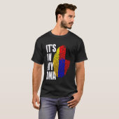 Duitse en Armeense DNA-erfgoedvlag T-shirt (Voorkant volledig)