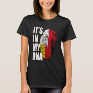 Duitse en Indonesische DNA-erfgoedvlag T-shirt