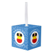 Duitse engel Chanoeka vlag gepersonaliseerd Decoratie (Achter hoekig)