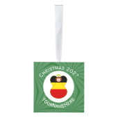 Duitse engel kerstvlag gepersonaliseerd decoratie (Rechts)