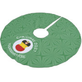 Duitse engel kerstvlag gepersonaliseerd kerstboom rok (Gekanteld)