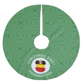 Duitse engel kerstvlag gepersonaliseerd kerstboom rok (Voorkant)