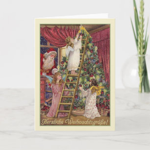 Duitse Engelen Kerst Kaart