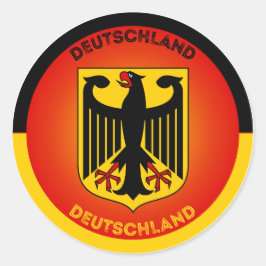 Duitse Erfgoed Embleem Ronde Sticker
