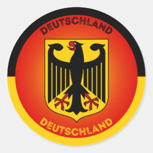 Duitse Erfgoed Embleem Ronde Sticker