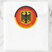 Duitse Erfgoed Embleem Ronde Sticker (Tas)