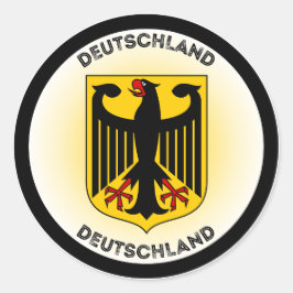 Duitse Erfgoed Embleem Ronde Sticker