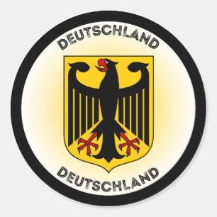 Duitse Erfgoed Embleem Ronde Sticker