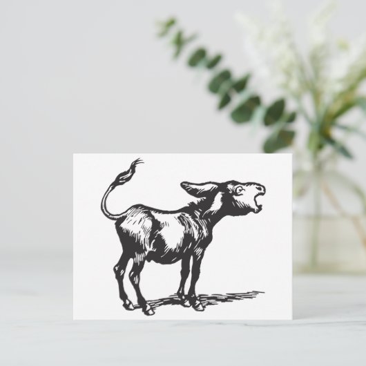 duitse ezel briefkaart (Staand voorkant)