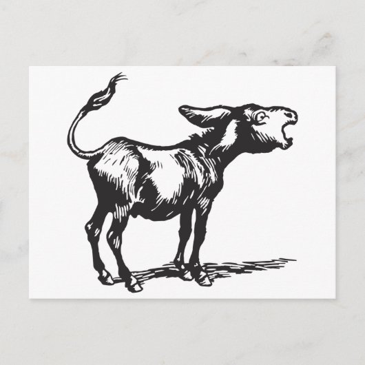 duitse ezel briefkaart (Voorkant)