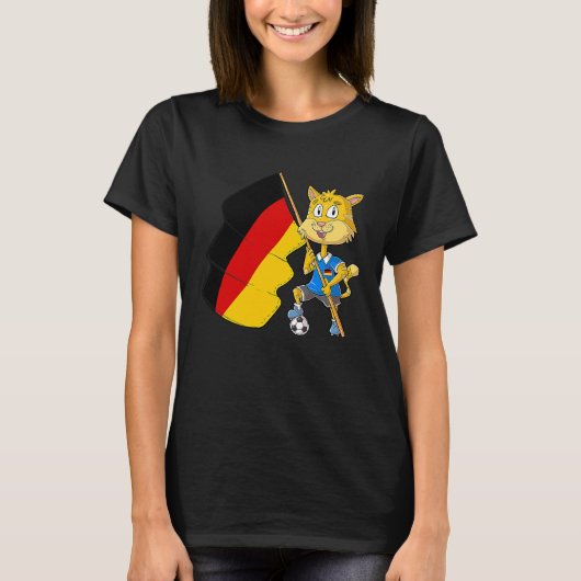 Duitse fan kat t-shirt (Voorkant)