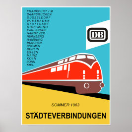 Duitse federale spoorwegen 1963 poster