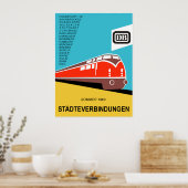 Duitse federale spoorwegen 1963 poster (Keuken)