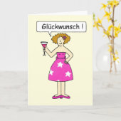 Duitse felicitaties Gluckwunsch Kaart (Gele Bloem)