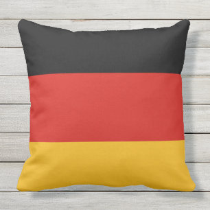 DUITSE FLAG COLORS strepen + uw ideeën Buitenkussen
