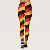 DUITSE FLAG COLORS strepen + uw ideeën Leggings (Achterkant)