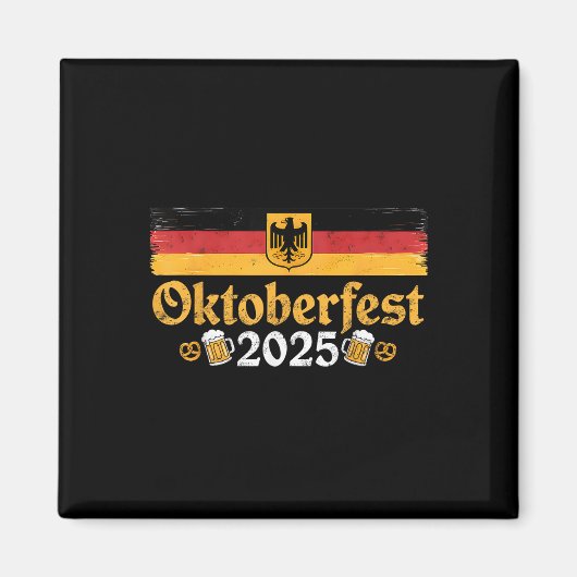 Duitse Flag Eagle 2025  festivallook Magneet (Voorkant)