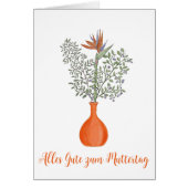 Duitse Gelukkige Moederdag Strelitzia reginae (Voorkant)