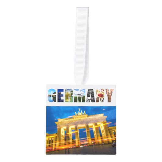 Duitse gevaccineerde Duitse reisfoto's kerstmis Decoratie (Voorkant)