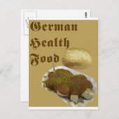 Duitse gezondheidszorg (currywurst) briefkaart (Voorkant / Achterkant)