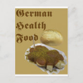 Duitse gezondheidszorg (currywurst) briefkaart (Voorkant)