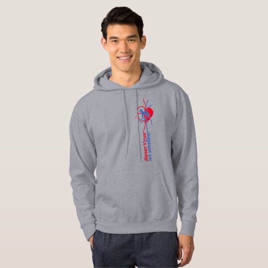 Duitse Great Dane Hoodie (Voorkant volledig)
