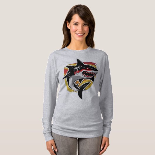 Duitse haai t-shirt (Voorkant volledig)