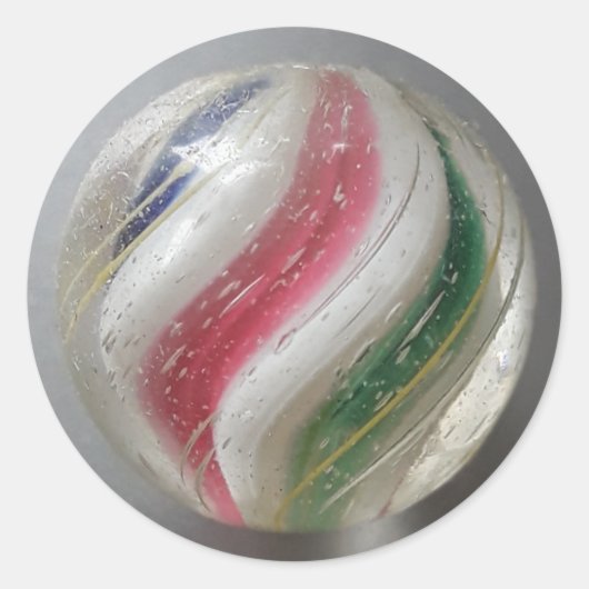  Duitse handmade marmer Ronde Sticker (Voorkant)