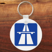 Duitse handtekening Autobahn Sleutelhanger (Voorkant)