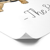 Duitse handtekening van herder Drink Poster (Hoek)