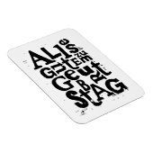 Duitse "Happy Birthday" Lino Print Flexibele magne Magneet (Rechterzijde)