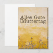 Duitse Happy Moeders Day on  Flower Meadow (Voorkant / Achterkant)