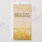 Duitse Happy Moeders Day on  Flower Meadow (Voorkant)