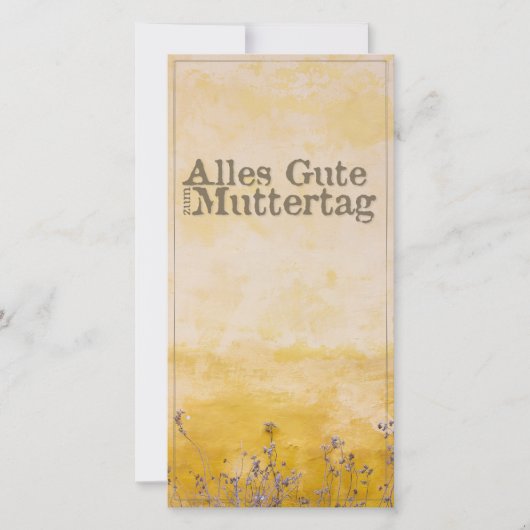 Duitse Happy Moeders Day on  Flower Meadow (Voorkant)