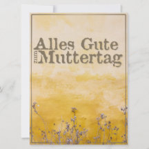 Duitse Happy Moeders Day on  Flower Meadow