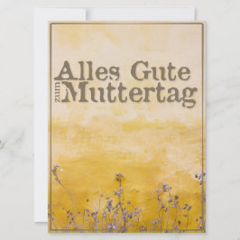 Duitse Happy Moeders Day on  Flower Meadow