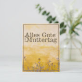 Duitse Happy Moeders Day on  Flower Meadow (Staand voorkant)