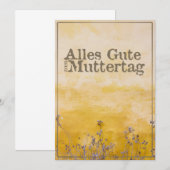 Duitse Happy Moeders Day on  Flower Meadow (Voorkant / Achterkant)