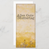 Duitse Happy Moeders Day on Flower Meadow (Voorkant / Achterkant)