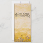 Duitse Happy Moeders Day on Flower Meadow (Voorkant)