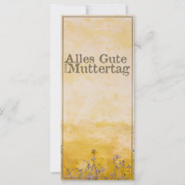 Duitse Happy Moeders Day on  Flower Meadow