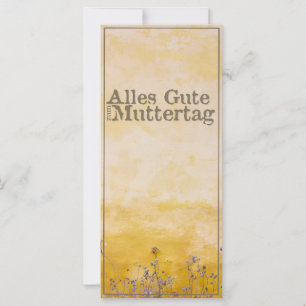 Duitse Happy Moeders Day on  Flower Meadow