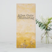 Duitse Happy Moeders Day on  Flower Meadow (Staand voorkant)