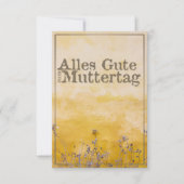 Duitse Happy Moeders Day on  Flower Meadow (Voorkant)