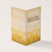 Duitse Happy Moeders Day on Flower Meadow Kaart (Buitenkant)